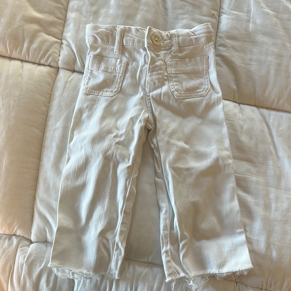 Zara kids white jeans - 12-18 months